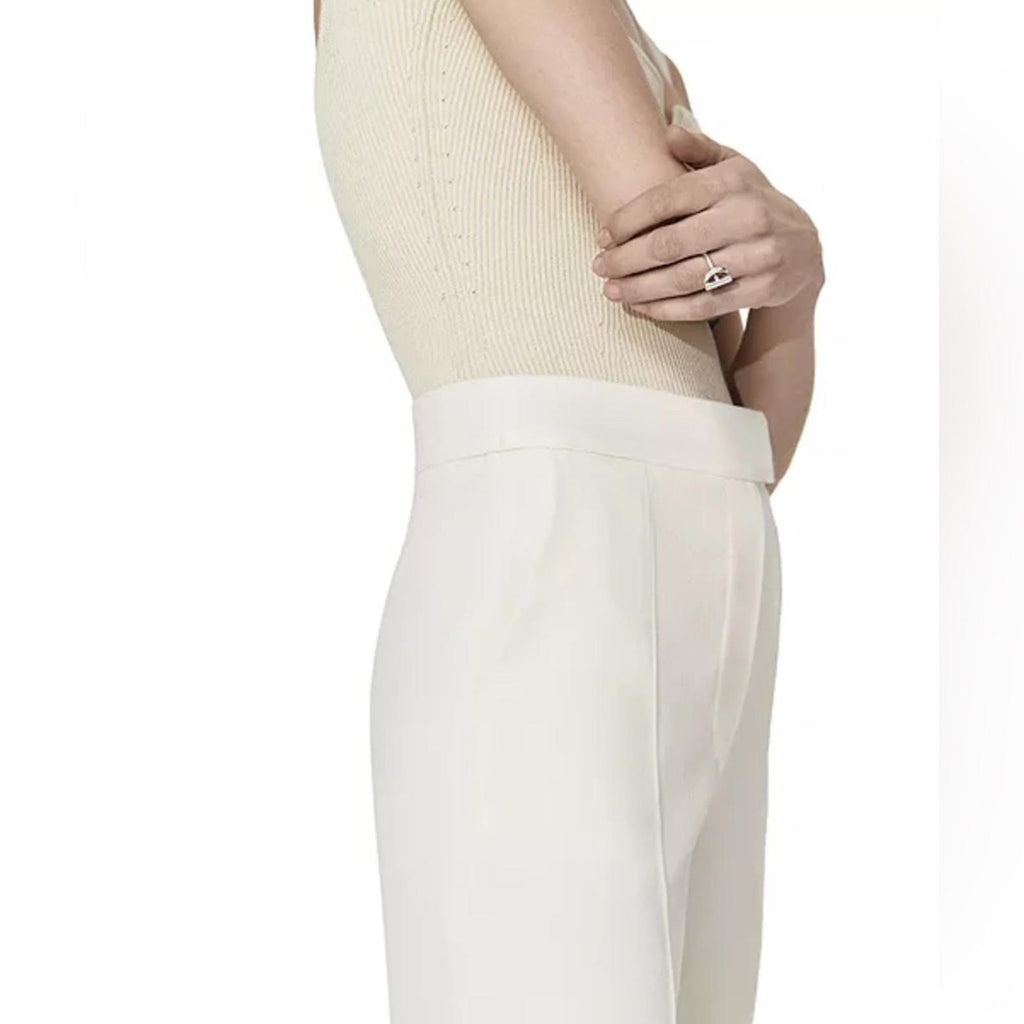 Galvan London Tailored Suit Trousers in Ivory/Cream, NWT, Size 4