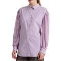Lauren Ralph Striped Broadcloth Shirt in Lavender, Size XL New w/Tag