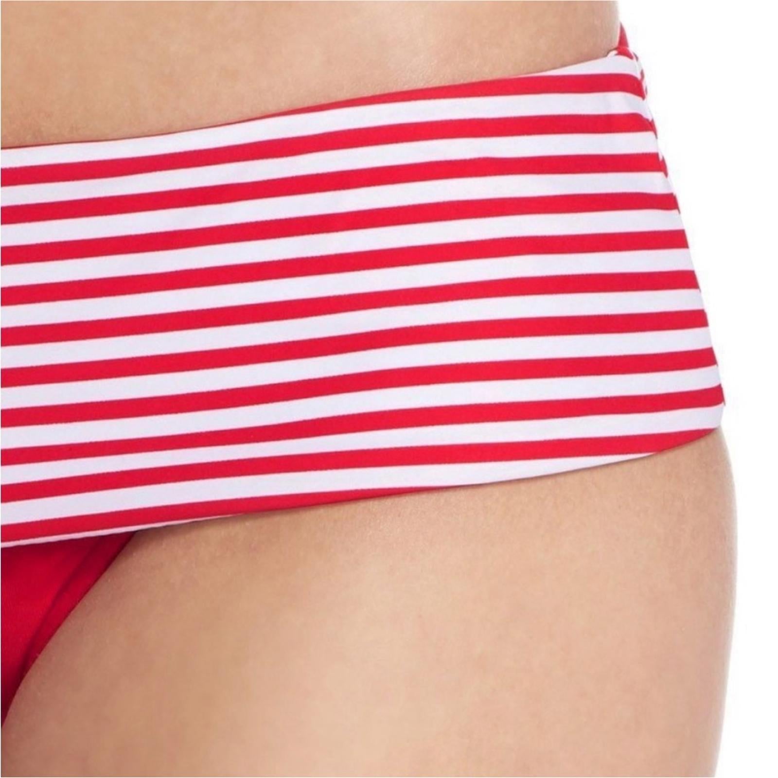 Seafolly Skirted Riviera Striped Hipster Pin-Up Bikini Bottom, Size 12 NWT $72