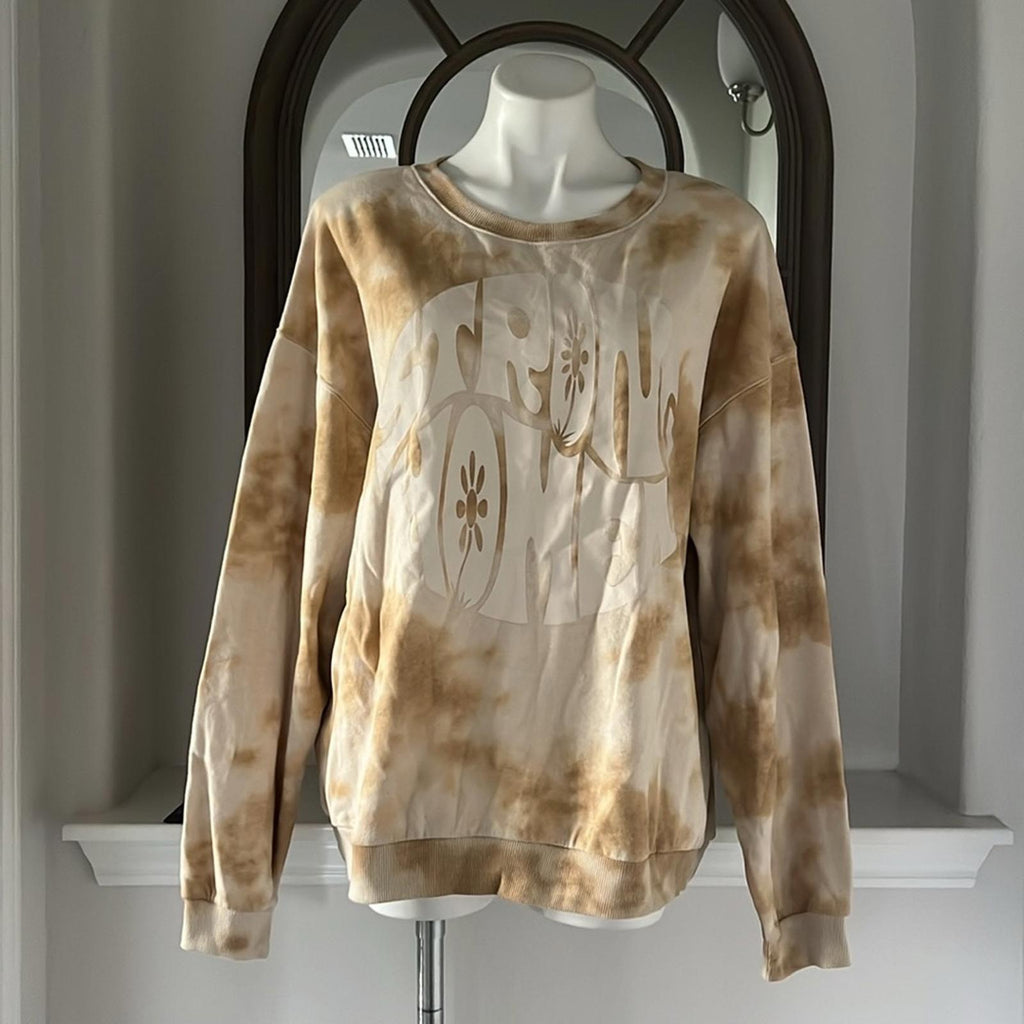 Isaac Morris “Strong Women” Fleece Lined Tie Dye Sweatshirt, Size XL NEW