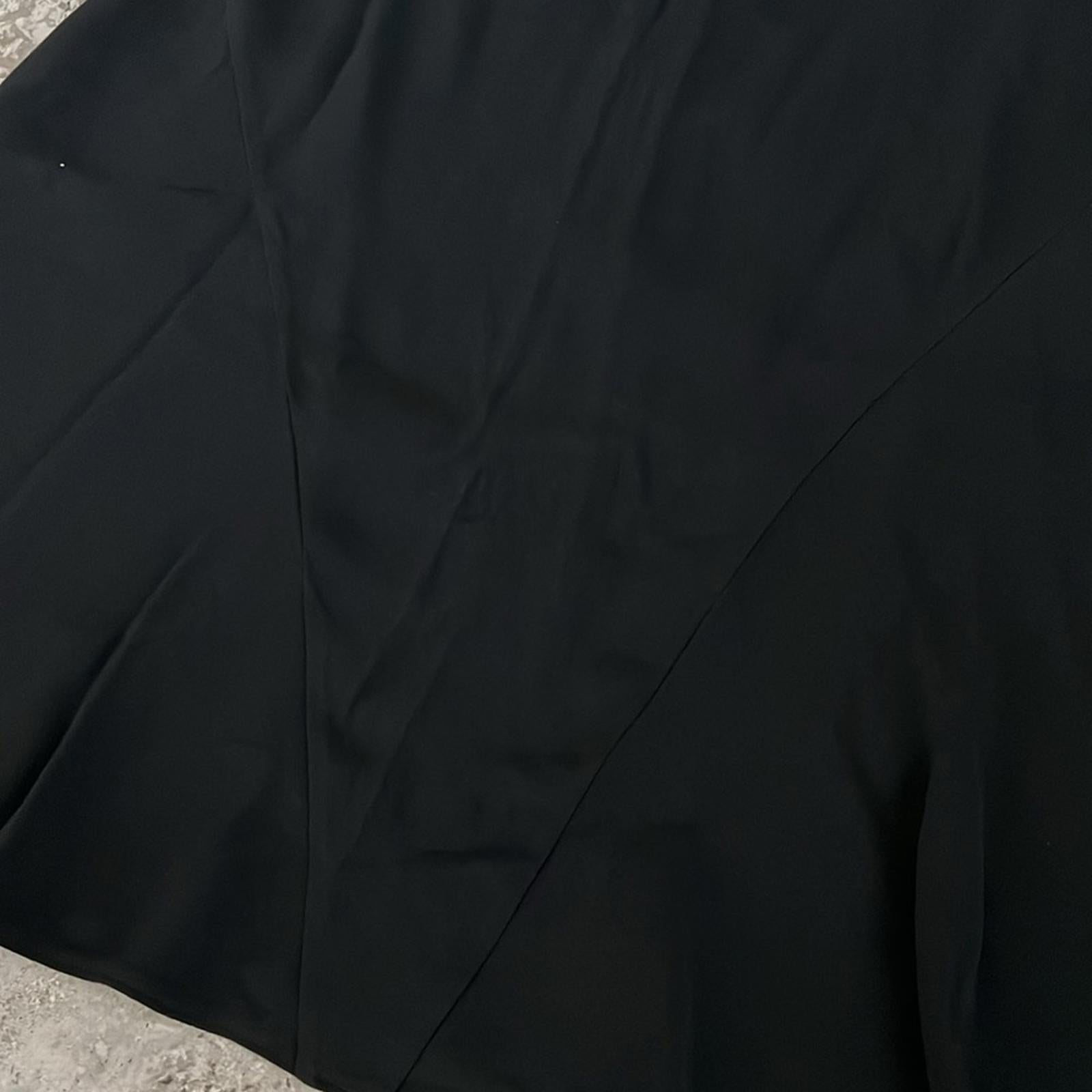 Stella McCartney Flared Midi Skirt, Black Size 44 Retail $598