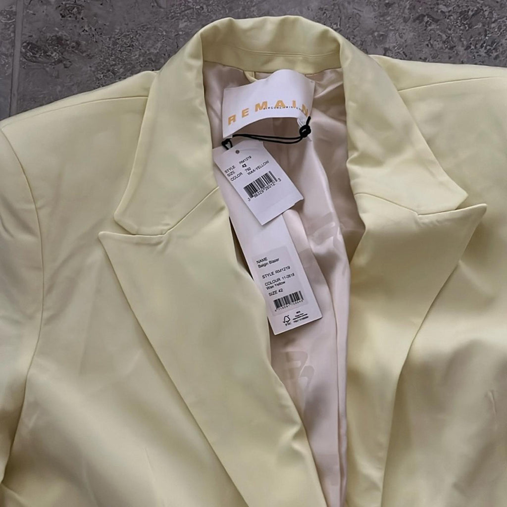 REMAIN Balgin Blazer, Wax-Yellow, Size 42 New w/Tag Retail $310