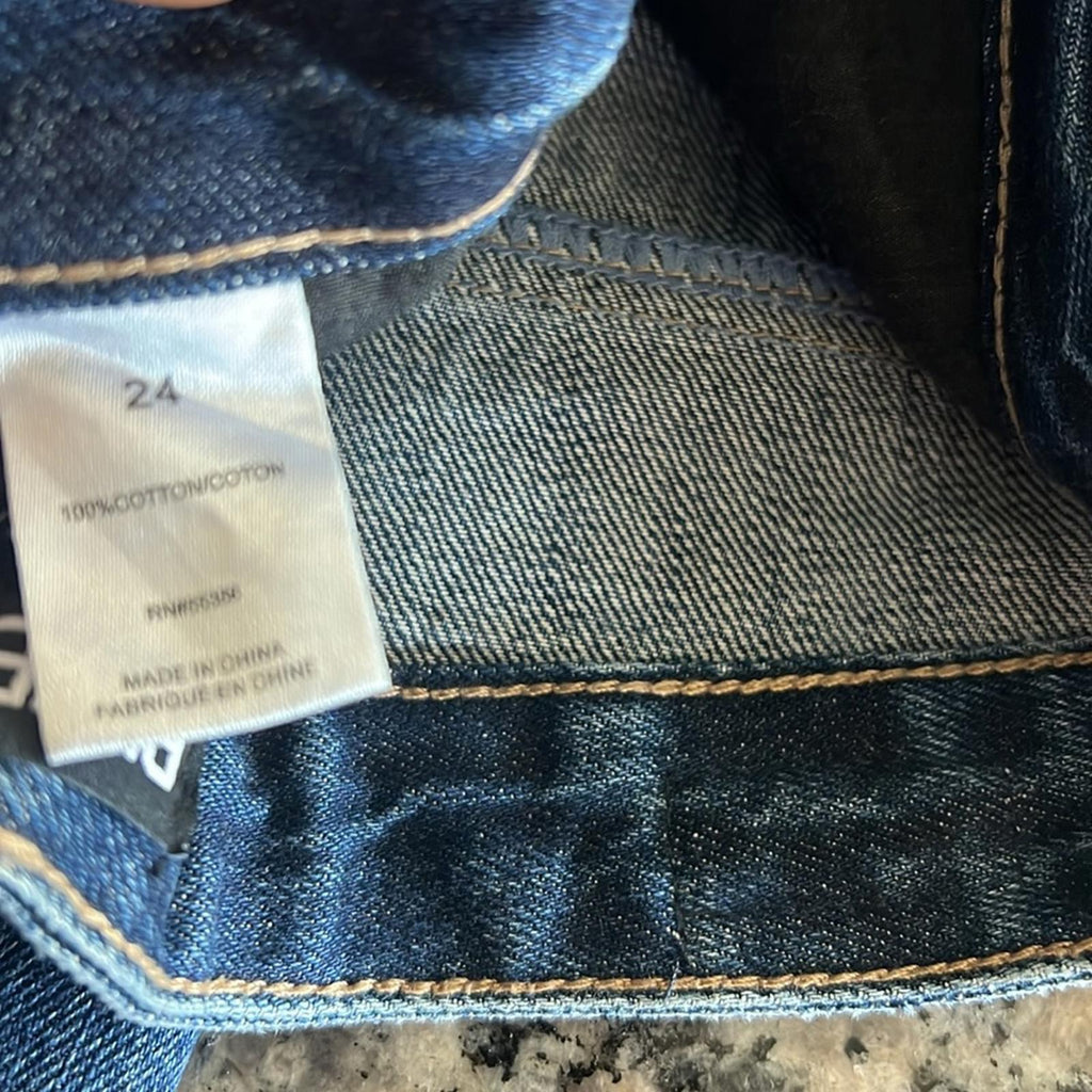 Blue Revival Boyfriend Distressed Jeans in Blue/Monaco Size 24 New w/Tag $139