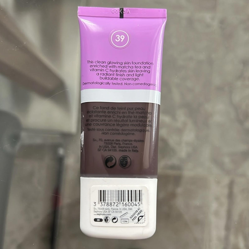 Sephora Collection Clean Glowing Skin Foundation, Shade 39 NEW | Sealed