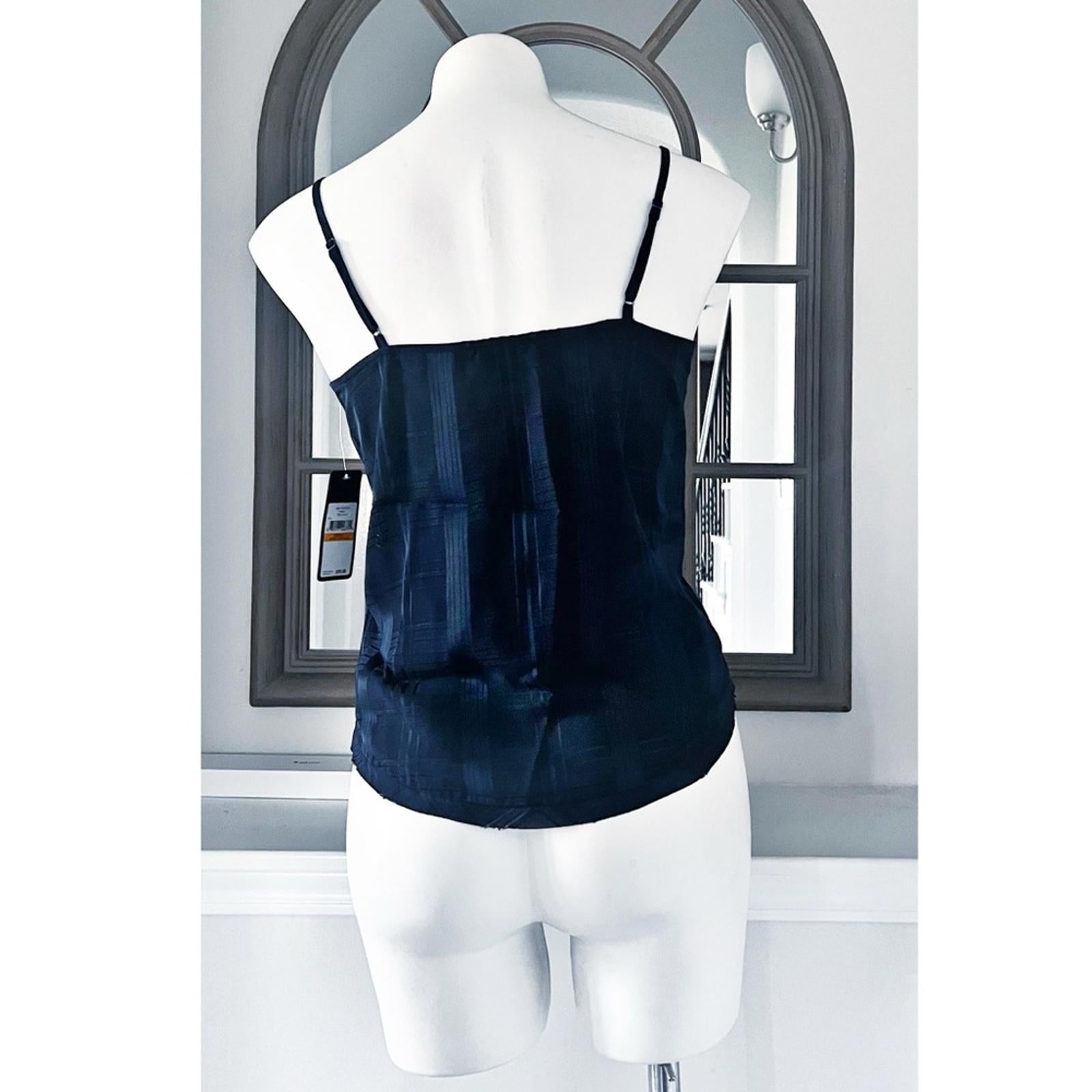 Rachel Roy Jasmin Plaid Tie Camisole Top in True Navy, Size S, New w/Tag