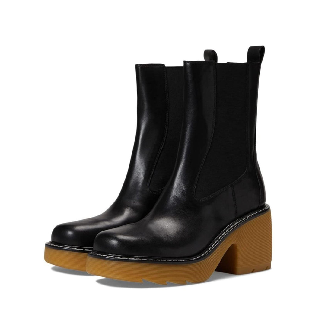 Marc Fisher LTD. BLACK Fredy Mid Calf Booties, Size 5 New in Box $249