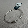 Eliot Danori Leaf Flexi Cuff Bracelet, Rhodium Plated New w/Tag $65