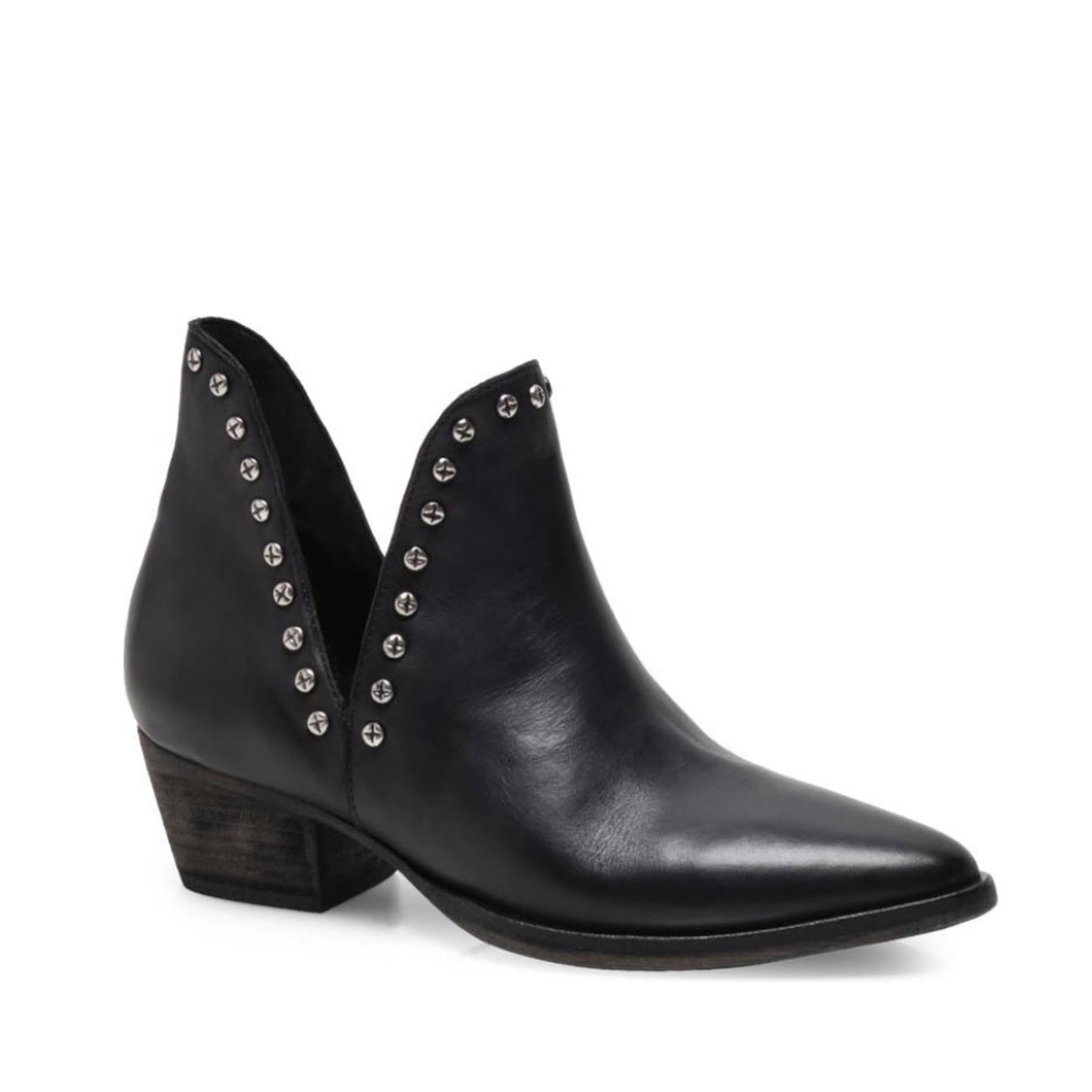 NEW Free People Studded Split Bootie in Black, Size EU 38, US 8, New in Box
