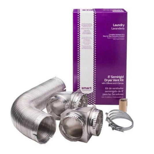Frigidaire 8 ft. Semi-Rigid Dryer Vent Kit with Close Elbows, New in Box