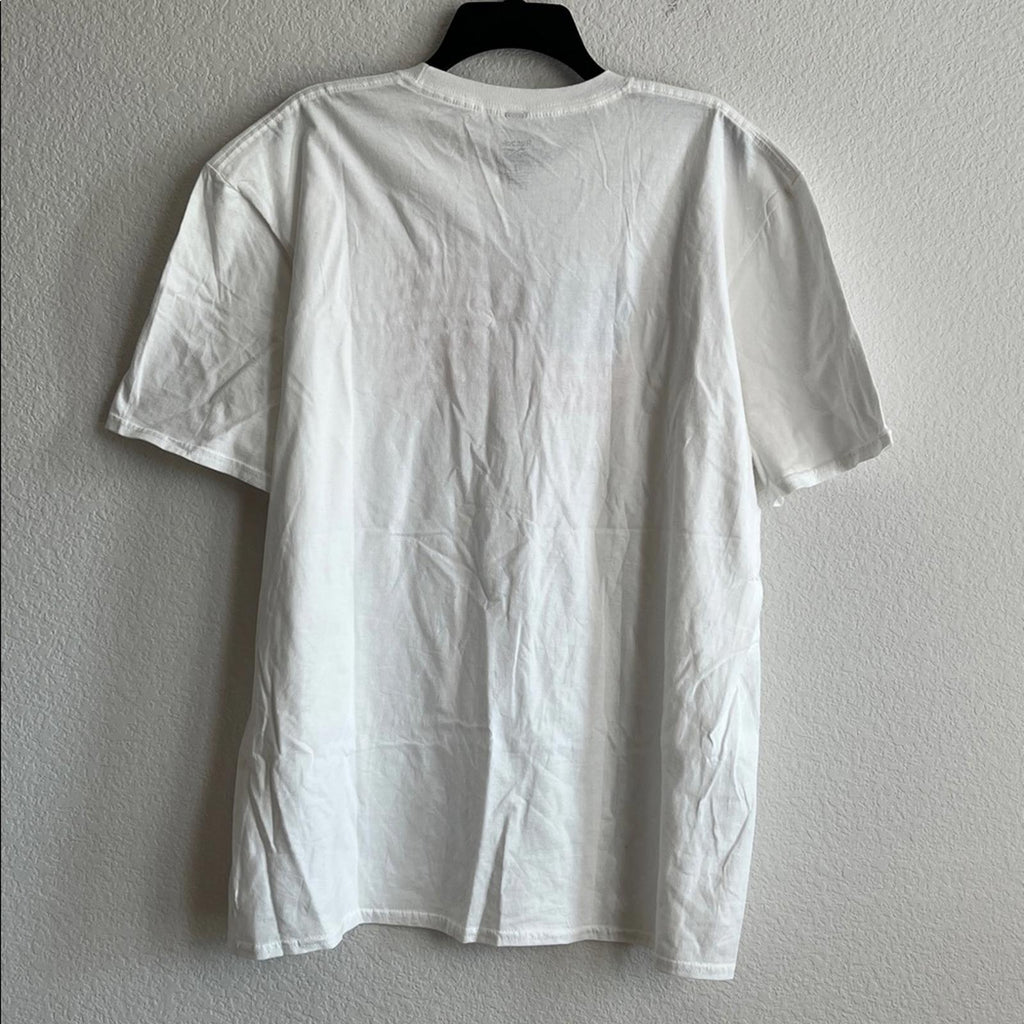 Reebok Graphic Crewneck T-Shirt in White, Size XL NEW w/Tag