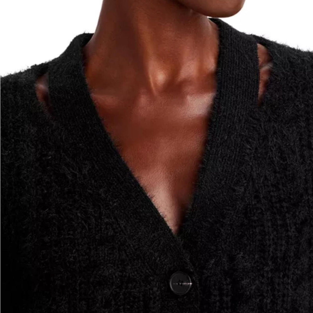 Lucy Paris Camden Cutout Cardigan in Black, Size S New w/Tag