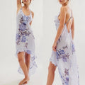 NEW Free People Intimately Getting Out Slip Ruffle Hi-Low Dress XS New w/o Tag