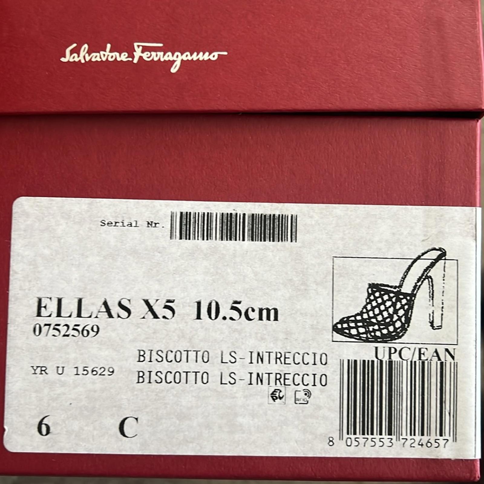 NEW Salvatore Ferragamo Ellas X5 Evening Woven Heels, Clogs Size 6 Retail $1,050