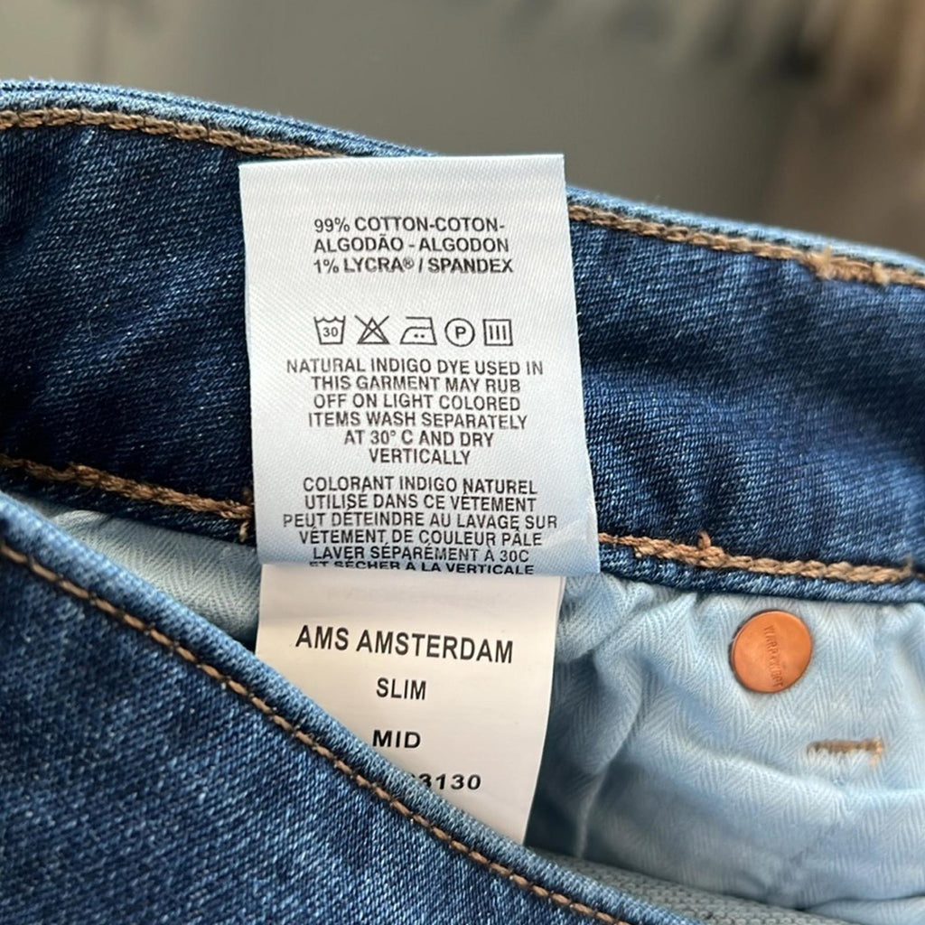 WARP + WEFT AMS Amsterdam Slim Stretch Jeans, Size W36 X L30 New with Tag
