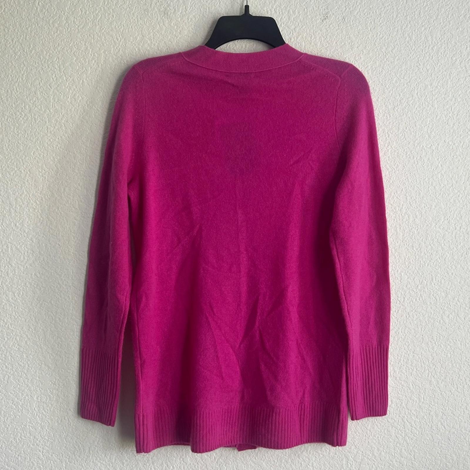 C by Bloomingdale's Cashmere Grandfather V-Neck Cardigan in Pink, Size S, NWT