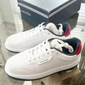 Nautica Big Boys Court Sneakers, Stafford Youth, White/Red, Size 4 New in Box