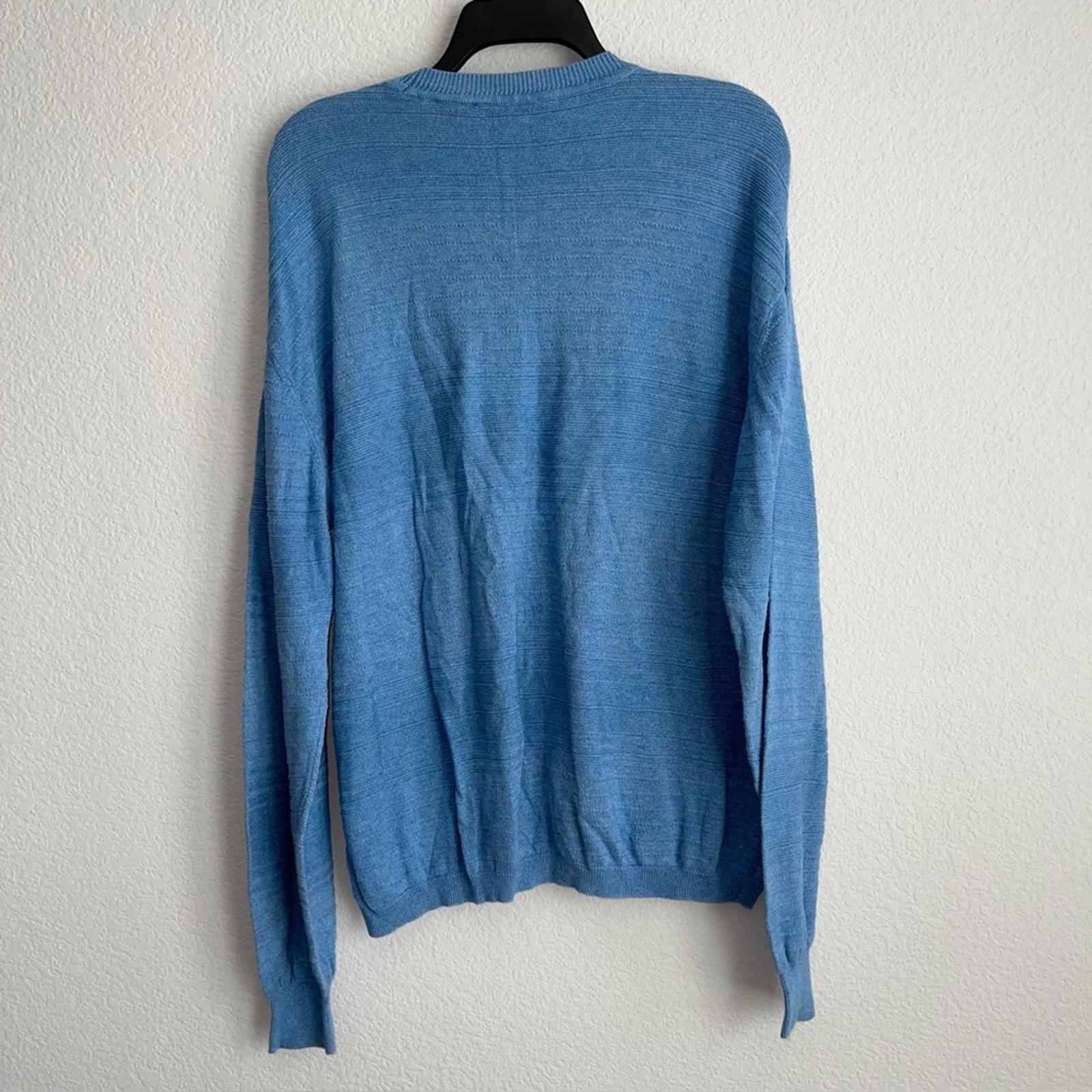 Jhane Barnes Cashmere Blend Sweater in Blue, Size XL