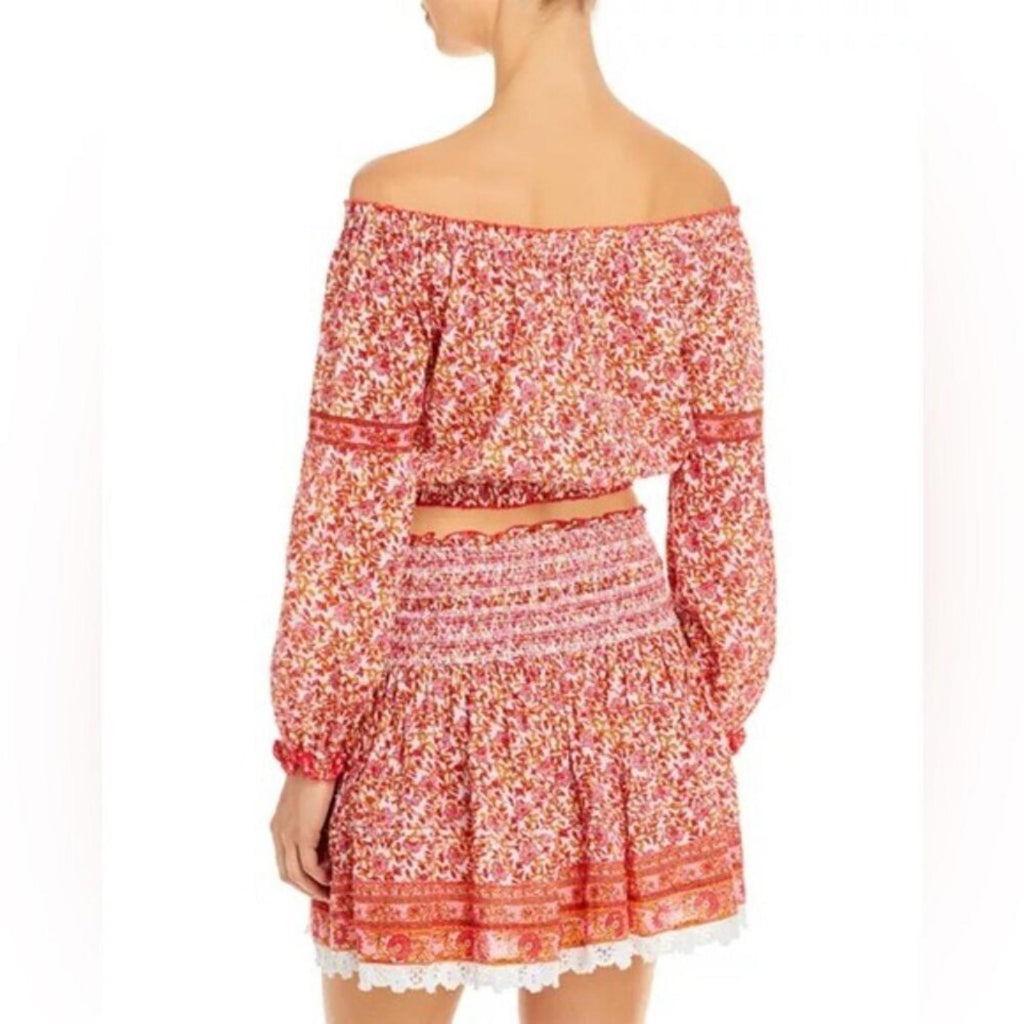 Poupette St. Barth Nana Off the Shoulder Top, Size XS NEW w/Tag $140