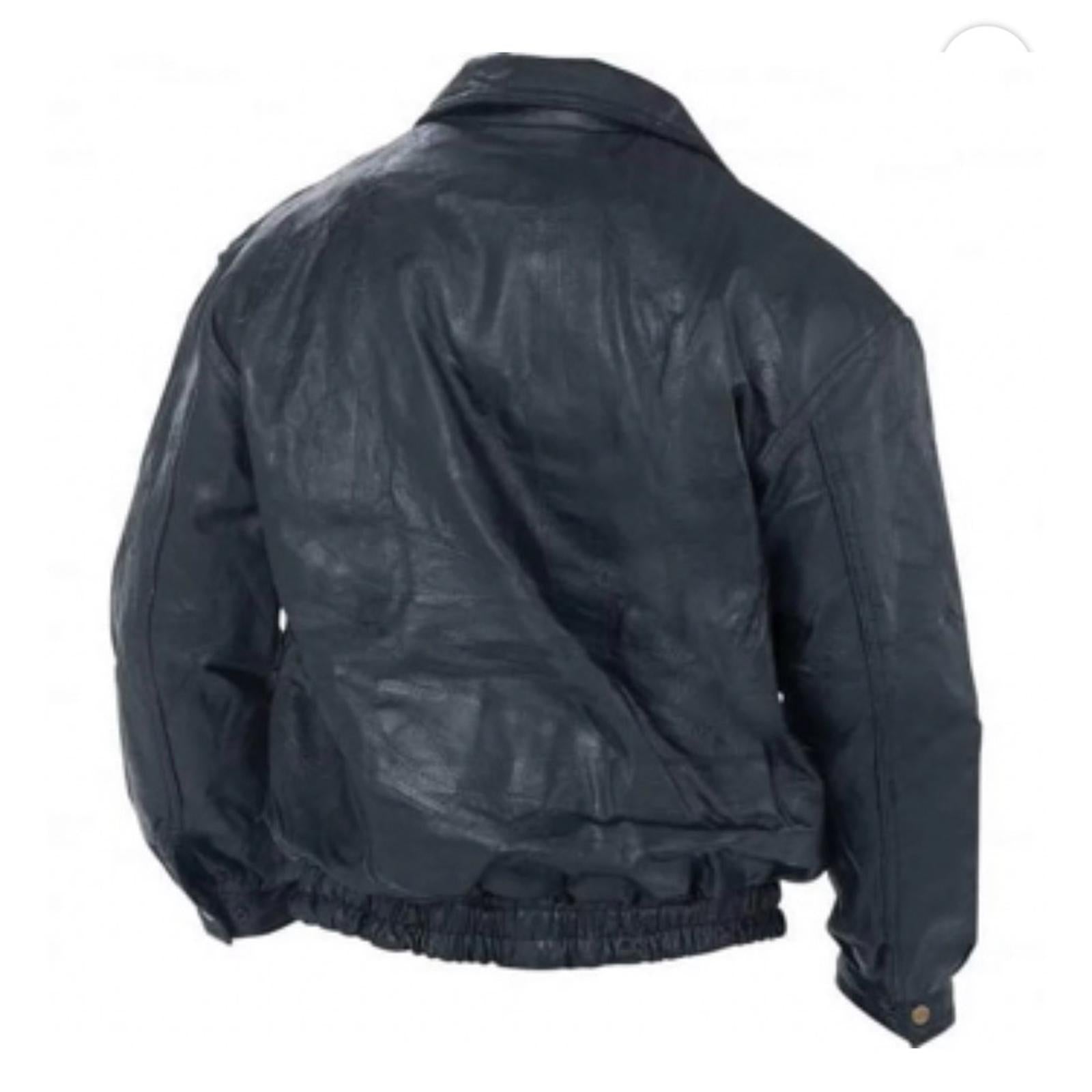 NWT Napoline Leather Outfitters Genuine Leather Jacket, Black Size M $199.95