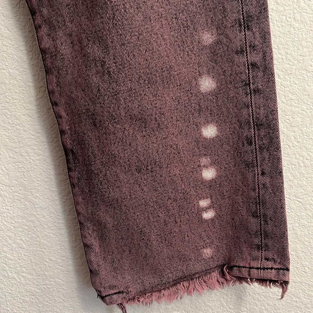 ARIES Acid Wash Batten Jeans in Rose-Pink, NEW, Size 32