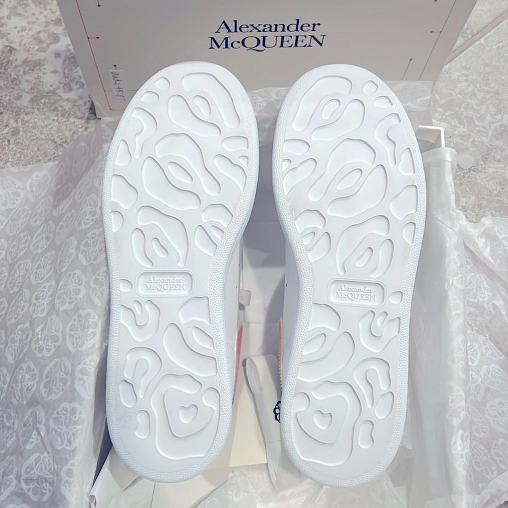 Alexander McQueen White Smooth Calf Leather Sneakers, Size EU 41 New in Box