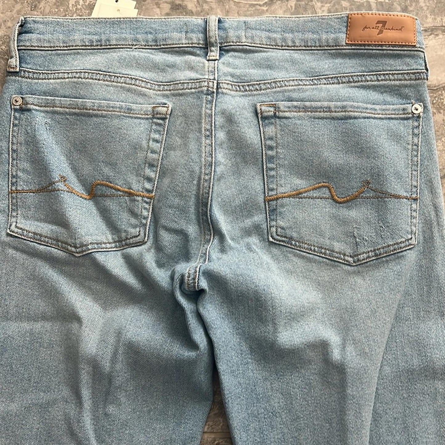 7 For All Mankind Original Mid Rise Bootcut Jeans in Wild Fleur Size 31 NEW $228