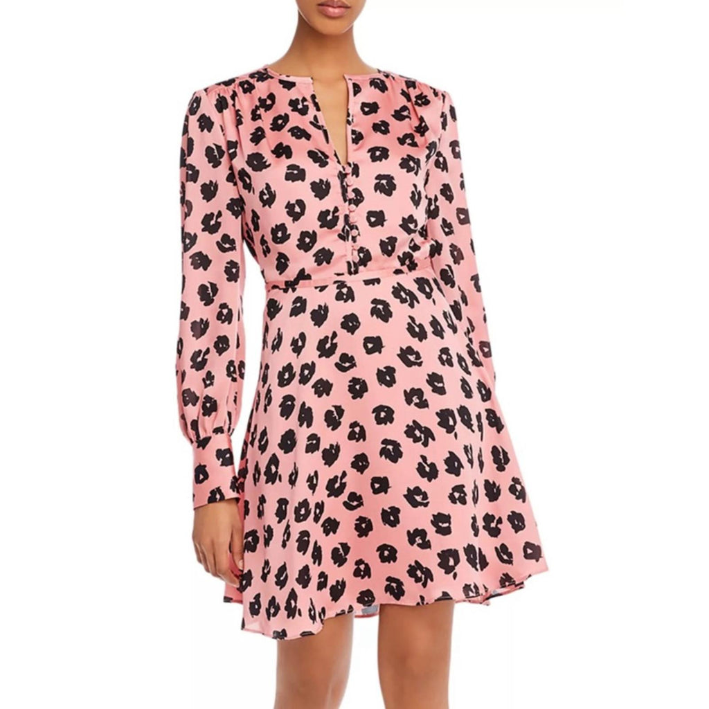Equipment Danette Printed Washed-Satin Mini Dress, Size 0 New w/Tag Retail $395