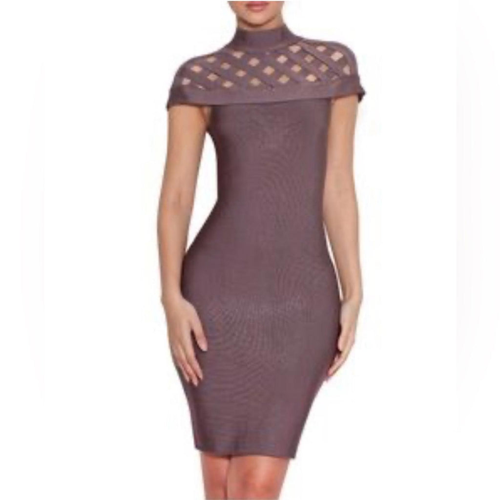 Garcia Caged-CutOut High Neck Tube Dress Purple, Size S New w/Tag $198 SOLD OUT!
