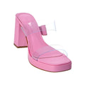 Schutz x REVOLVE Ariella Platform Sandals in Pink Rose, Size 8.5M New +DustBag