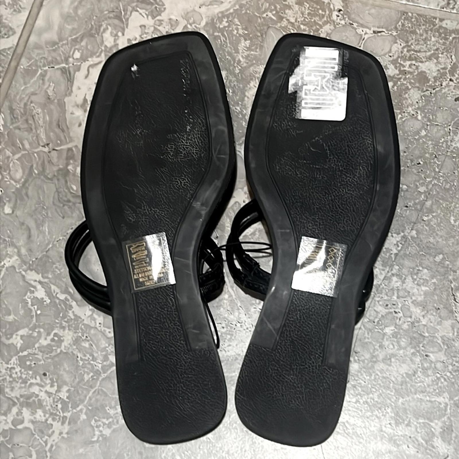 Azalea Wang Stetson Black Sandals, Size 7 NEW w/o Box