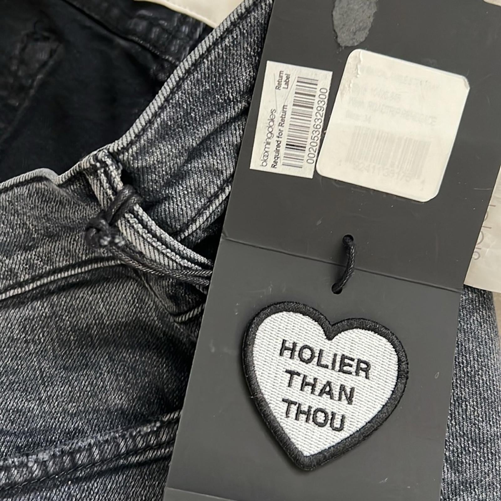 MOTHER High-Waisted Rascal Ankle Step Fray Jeans, Size 34 New w/Tag