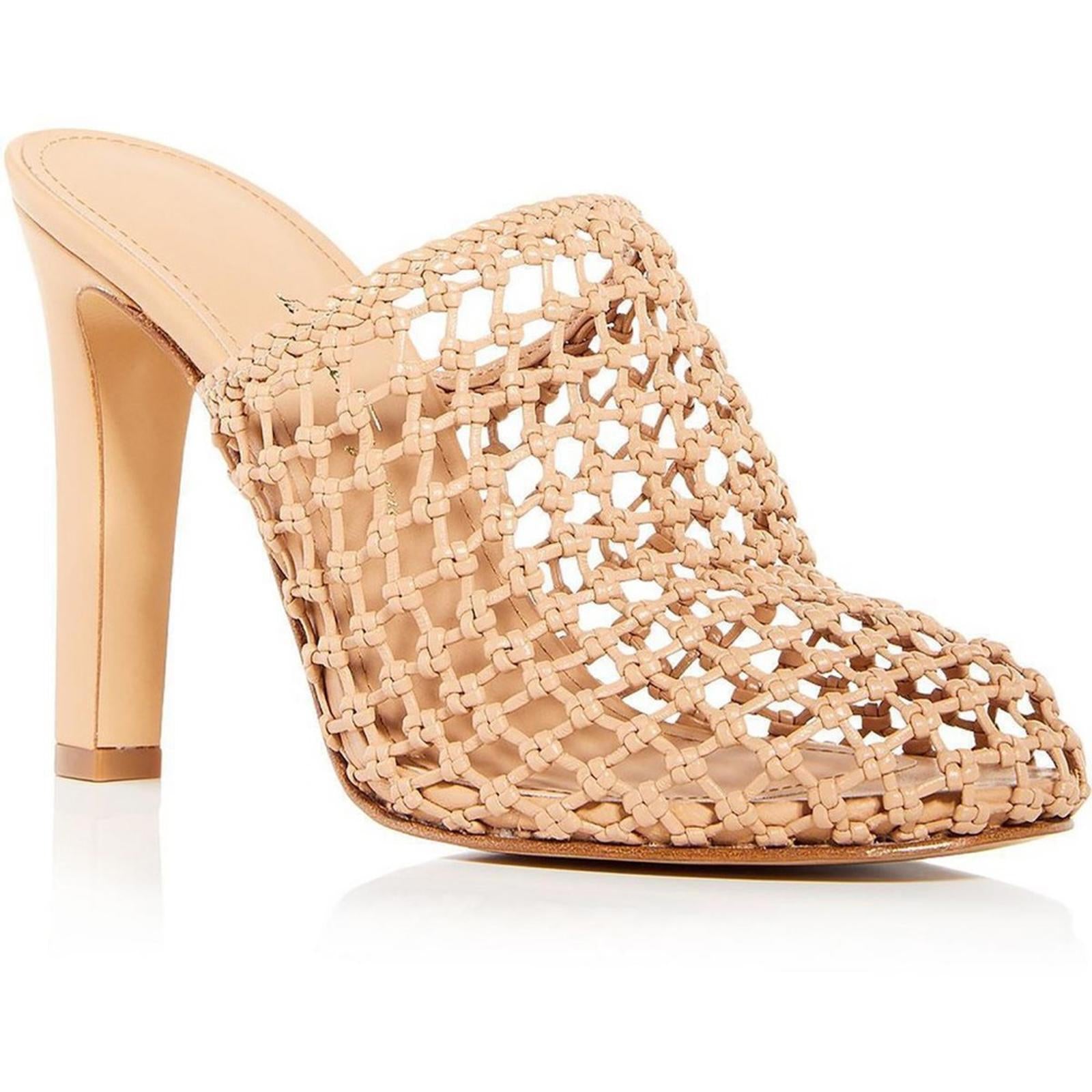 NEW Salvatore Ferragamo Ellas X5 Evening Woven Heels, Clogs Size 6 Retail $1,050