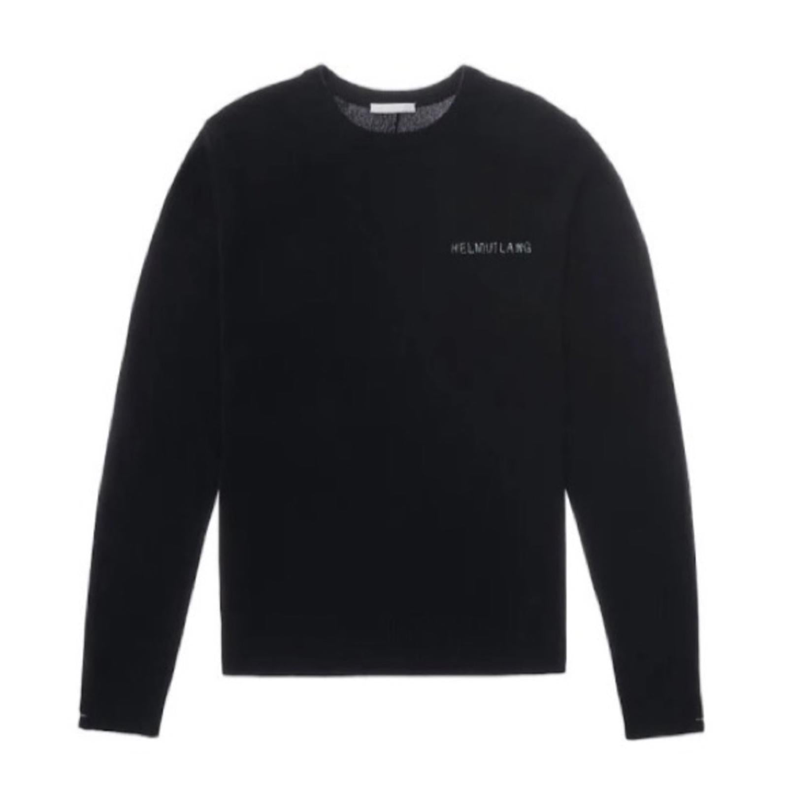 NEW Helmut Lang Cashmere Blend Kurt Crewneck Sweater Black Size S New w/Tag $375