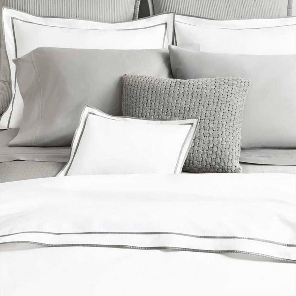 Lauren Ralph Lauren Spencer Sateen Border Duvet Cover WhiteSage, NWT, Full/Queen