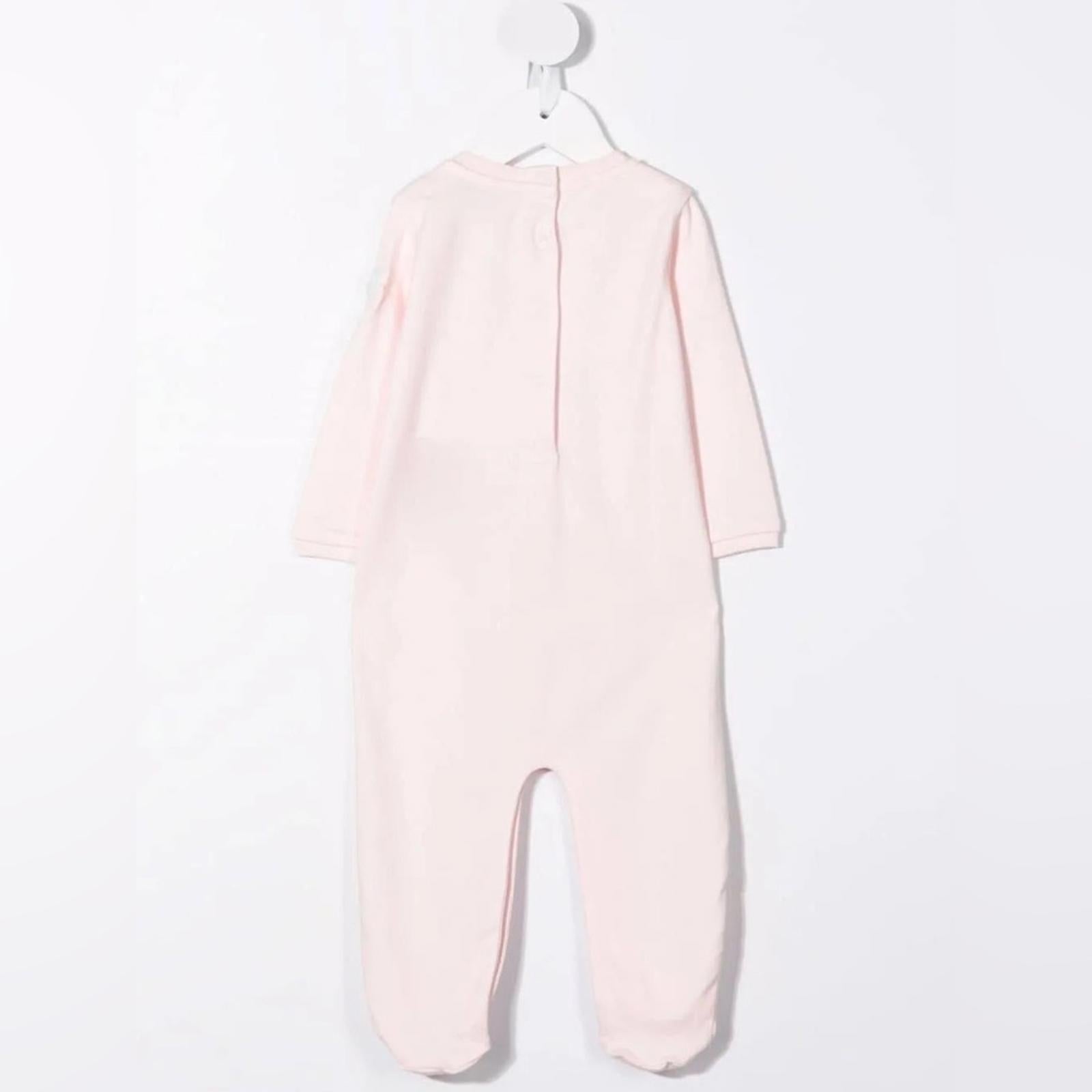 Moncler Enfant Logo Babygrow Set 2-Piece Footie & Hat Size 6/9M New w/Tag