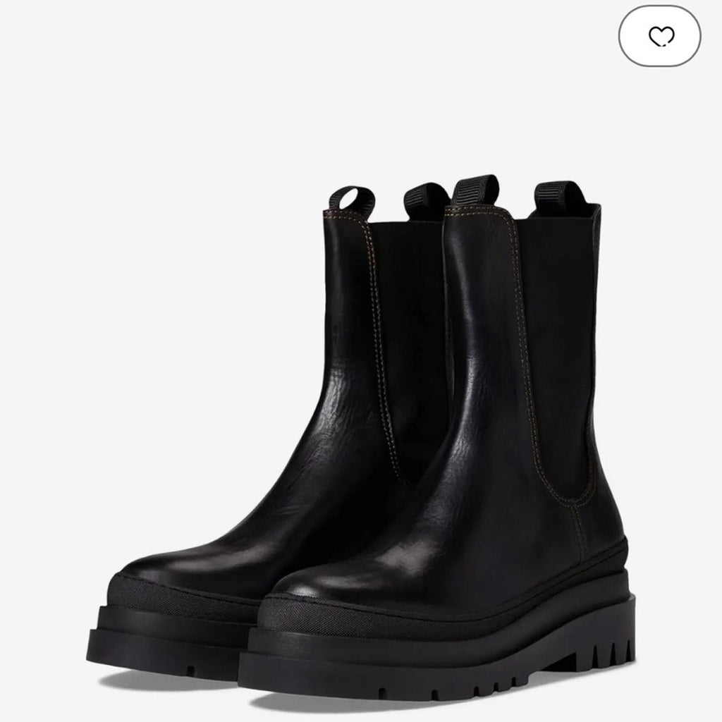 Loeffler Randall Carlota Pull On Chelsea Boots Boots, Black Size 9.5 New in Box