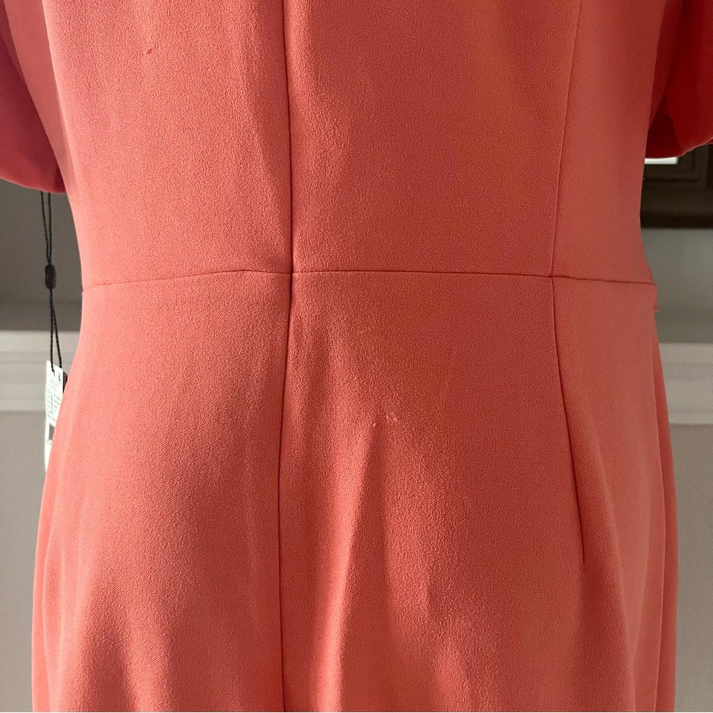 Adrianna Papell Crepe Tie Front Faux Wrap Midi Dress, NEW, Size 18