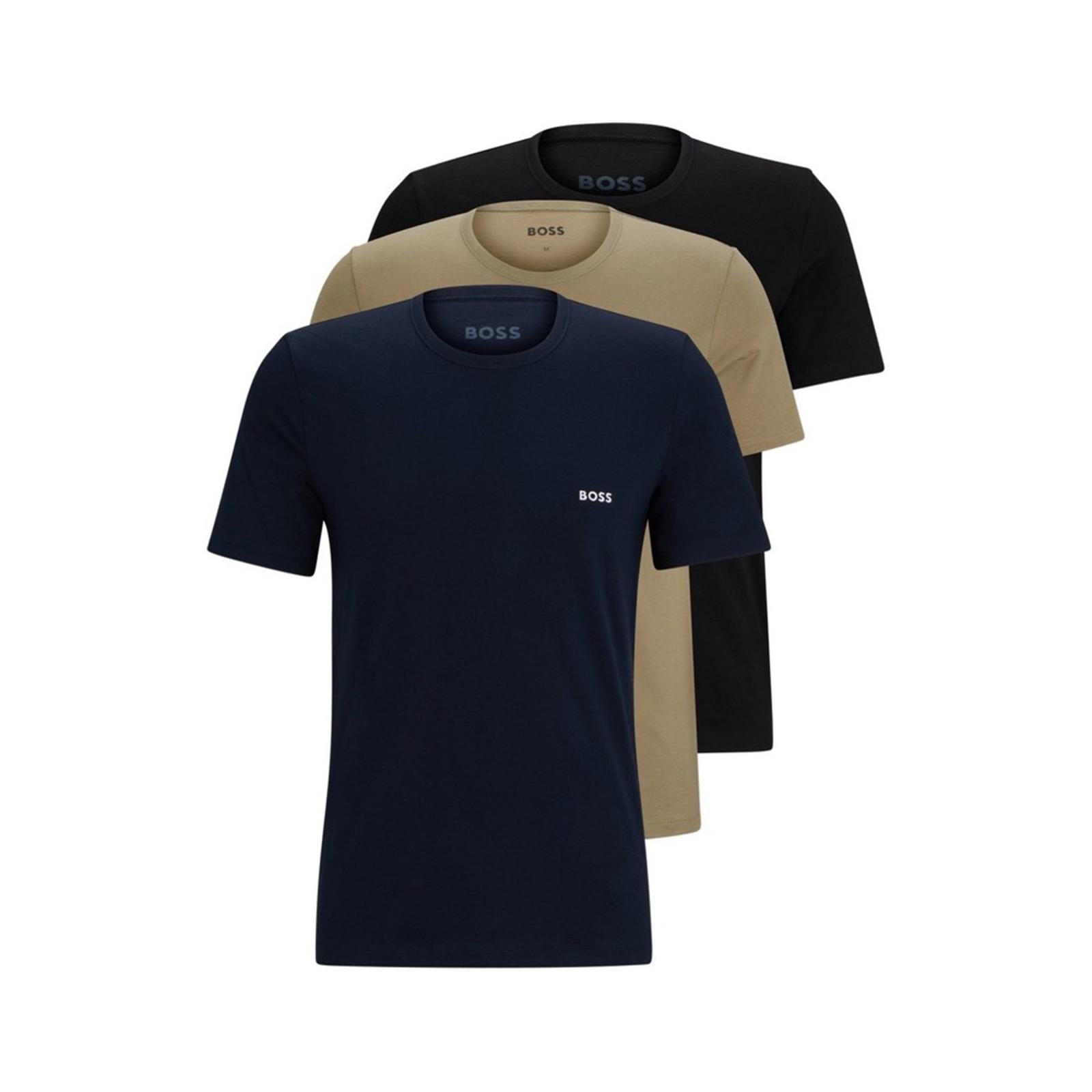 BOSS 3-Pack of Branded Underwear T-Shirts in Cotton Jersey Size S New in Box
