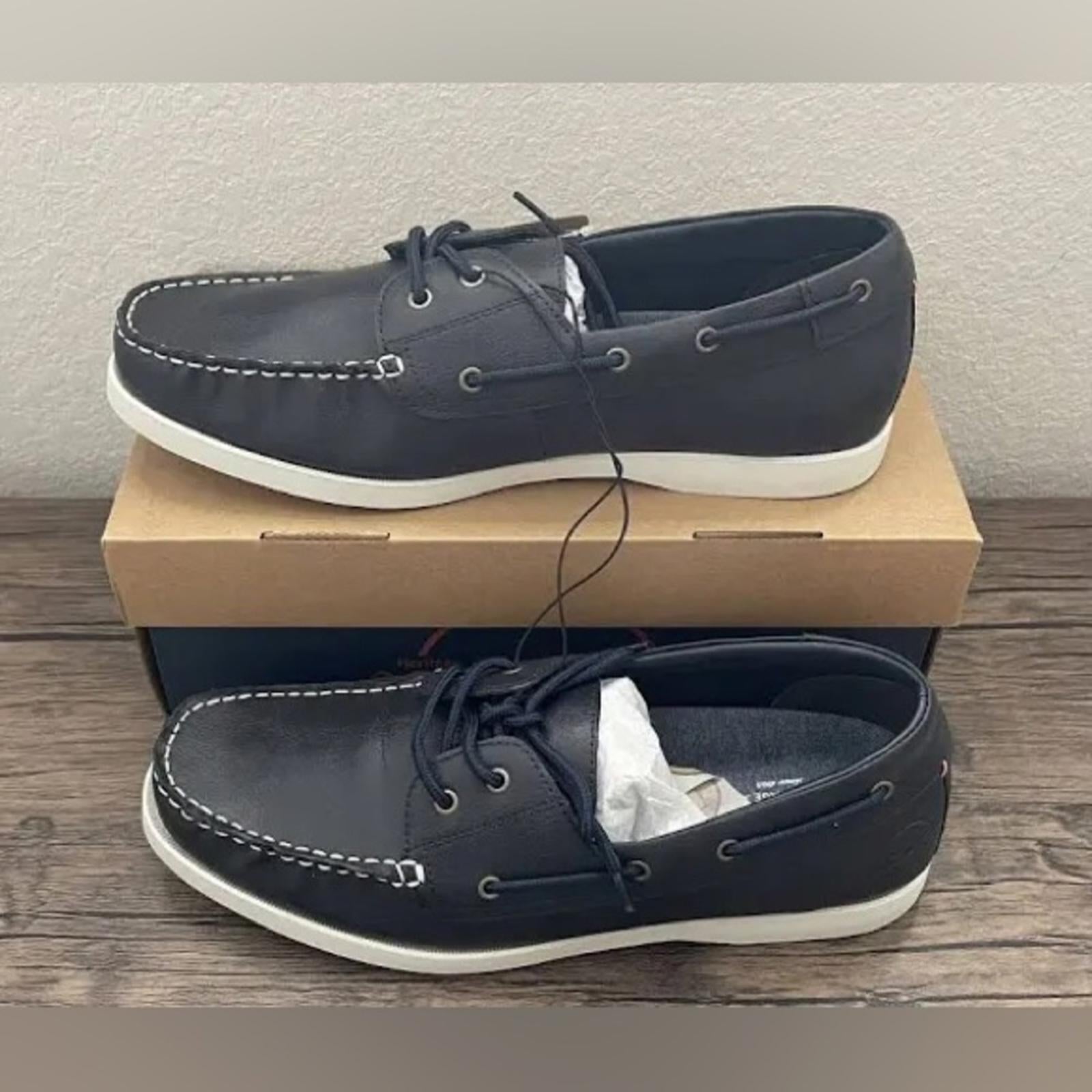 Weatherproof Vintage Men’s Benny Boat Shoes, Navy Size 11M New in Box Retail $75