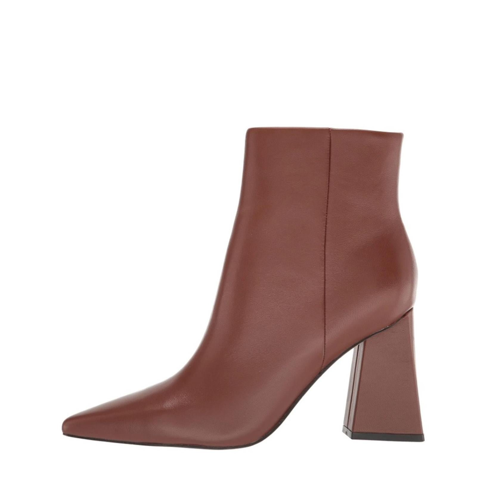 Marc Fisher Kulika Leather Pointed Toe Boots, Med Natural, Size 10 New w/o Box