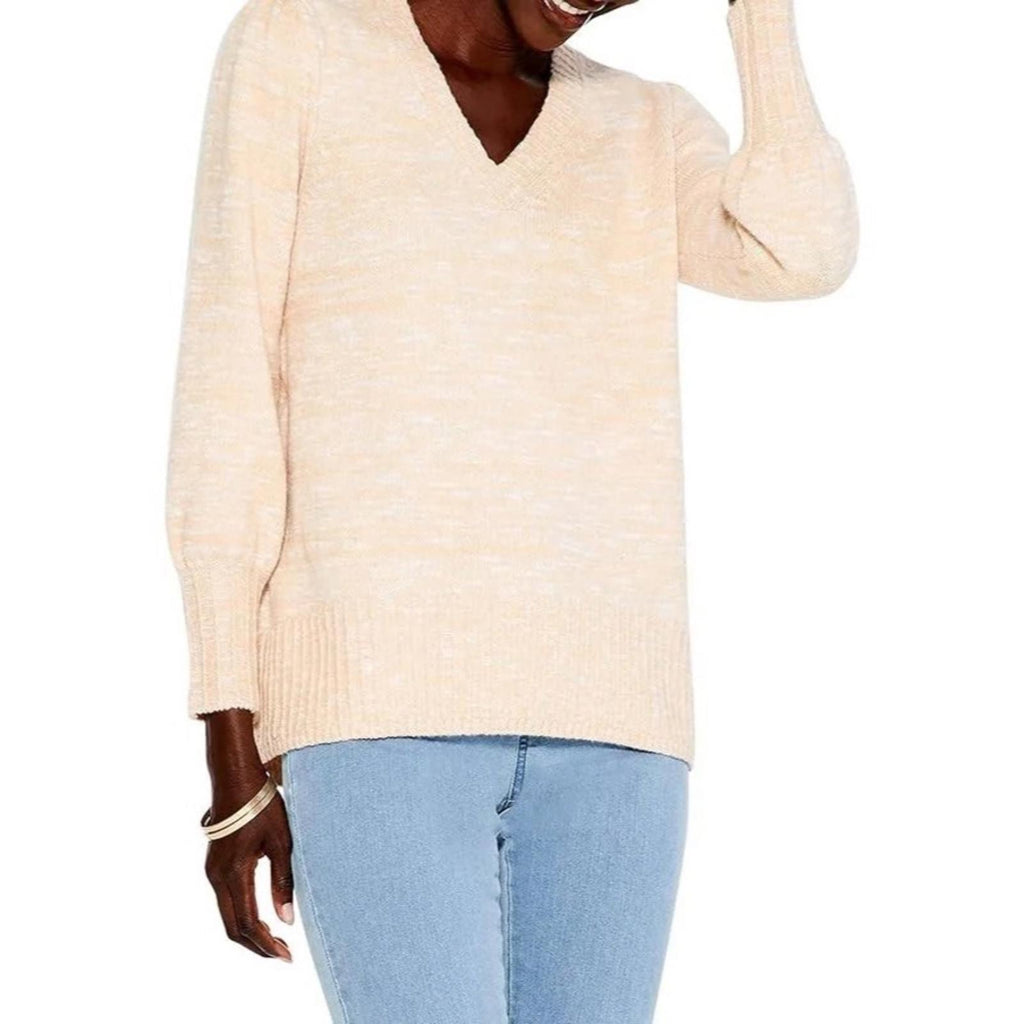 NIC+ZOE Evening Chill Sweater in Warm Sand, Size XL New w/Tag $138