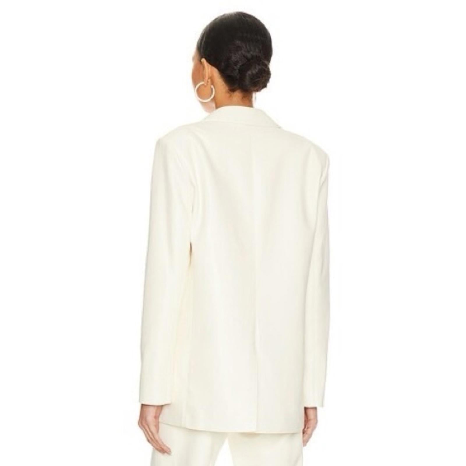 Alice+Olivia Warm One-Button Faux Leather Blazer, Size 4 New w/Tag $495 SOLD OUT
