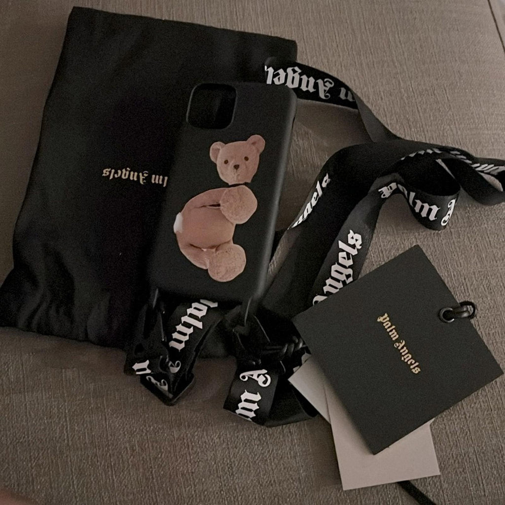 Palm Angels Teddy Bear iPhone 11 Pro Neck Case, New w/Tag