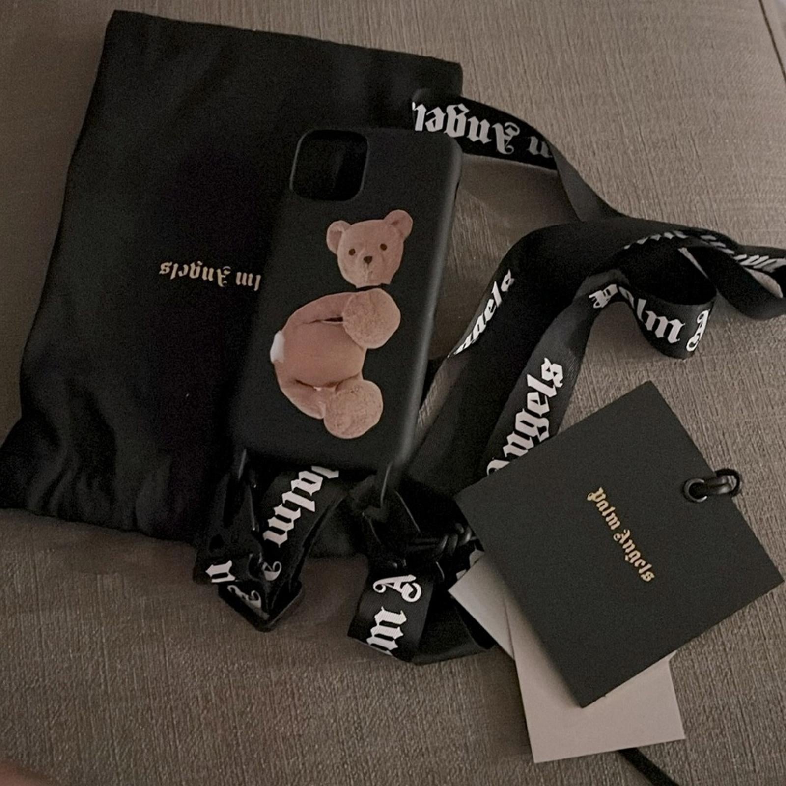 Palm Angels Teddy Bear iPhone 11 Pro Neck Case, New w/Tag
