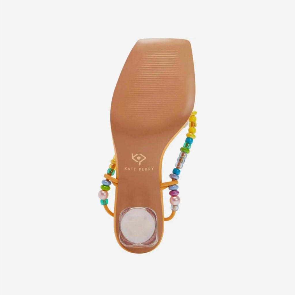 NEW Katy Perry The Cubie Bead Sandals, Honeycomb Yellow Size 7M/ 37 New in Box