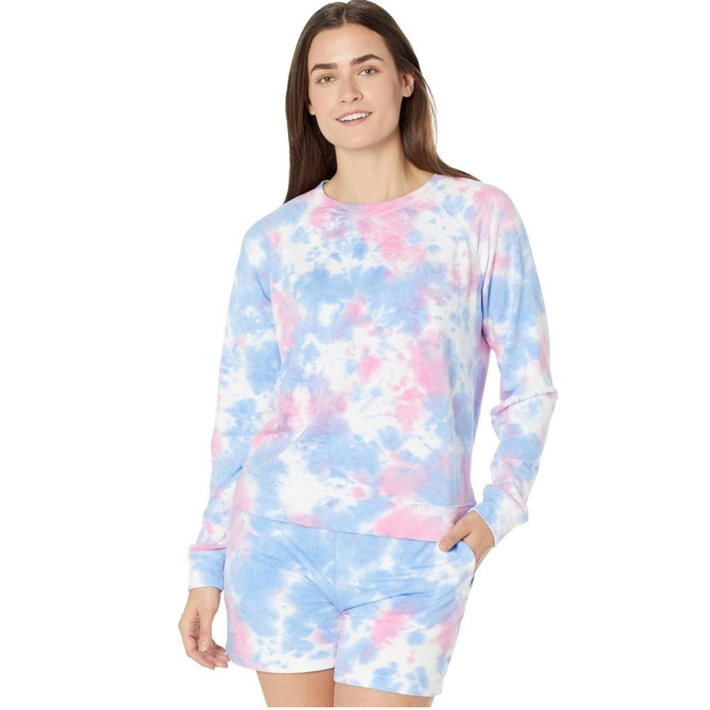 Sanctuary Happy Days Ombre Raglan Comfy Crewneck Sweatshirt, Size XS New w/Tag
