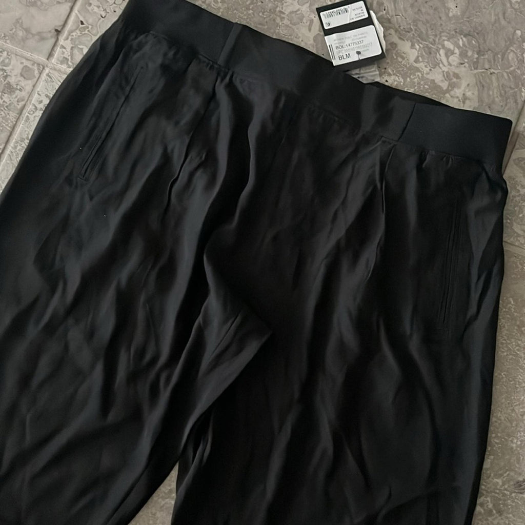 ATM Anthony Thomas Melillo Silk Jogger Pants, Black, Size M New w/Tag $275