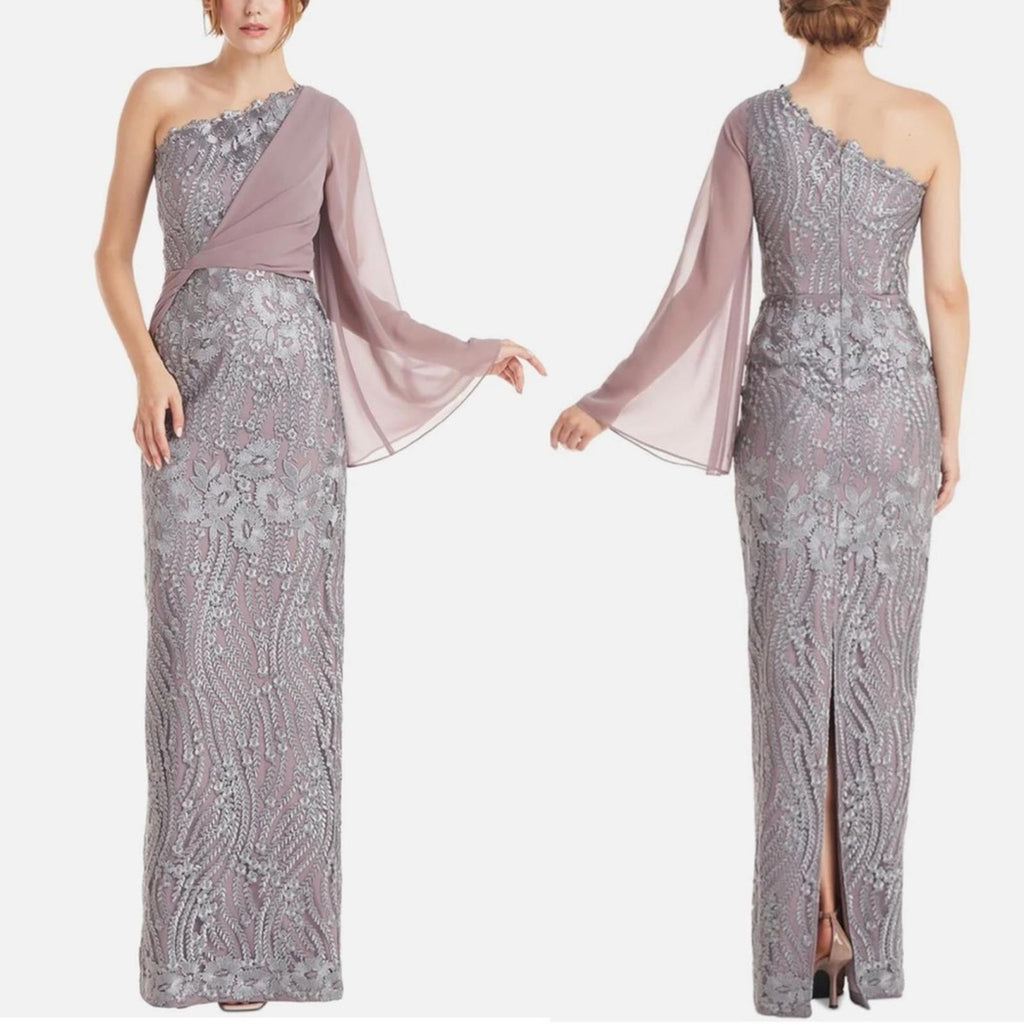 JS Collections Amari One Shoulder Twist Gown, Size 14 with Tag, Retail $348