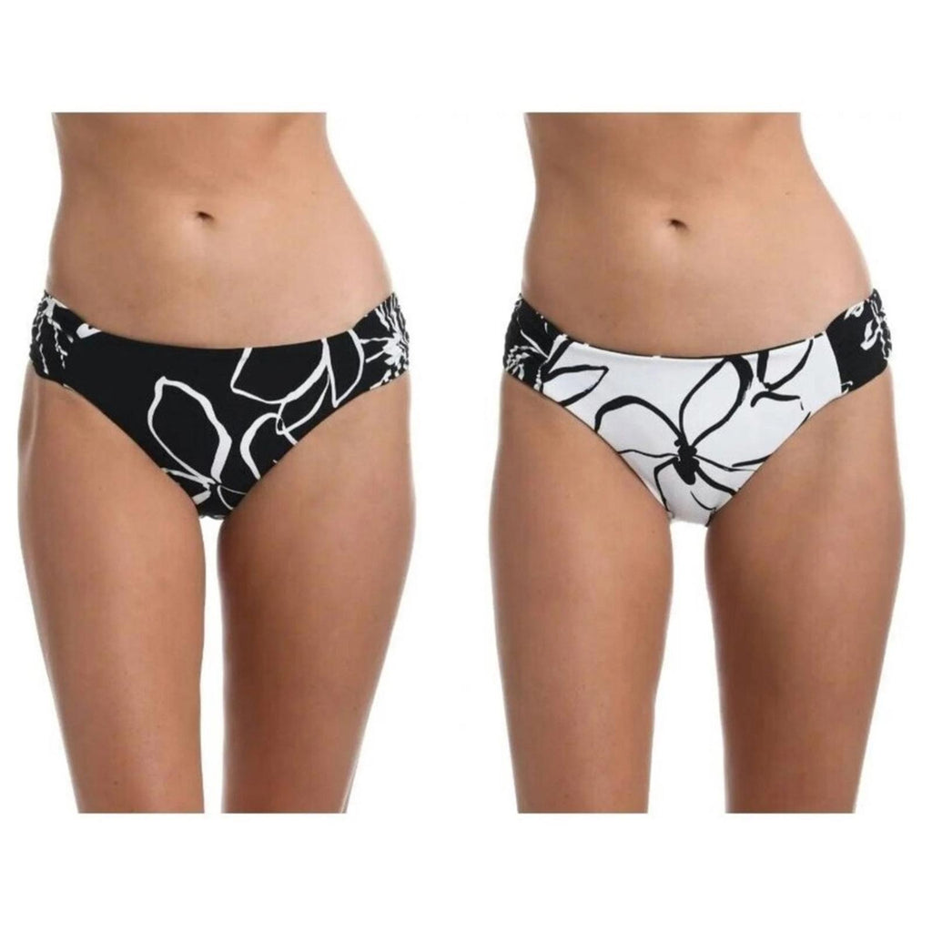 La Blanca Moonlit Reversible Sash Tab Bikini Swim Bottom Size 14 NWT