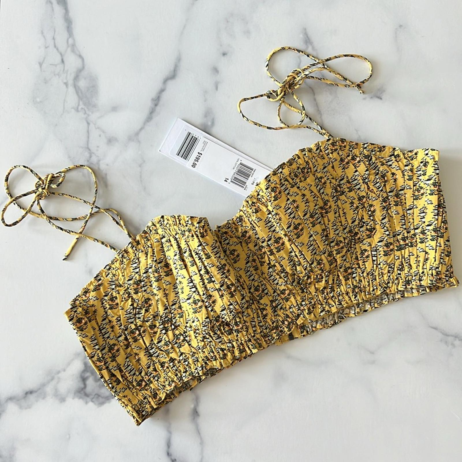 RHODE Pari Cropped Bandeau Top, Size 14 New w/Tag Retail $195, SOLD OUT!